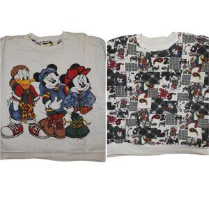 Vintage Mickey Unlimited Sweatshirt 90s Hip Hop All Over Print AOP Disney READ